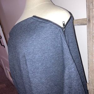 Over the shoulder oversized long sleeve sweater